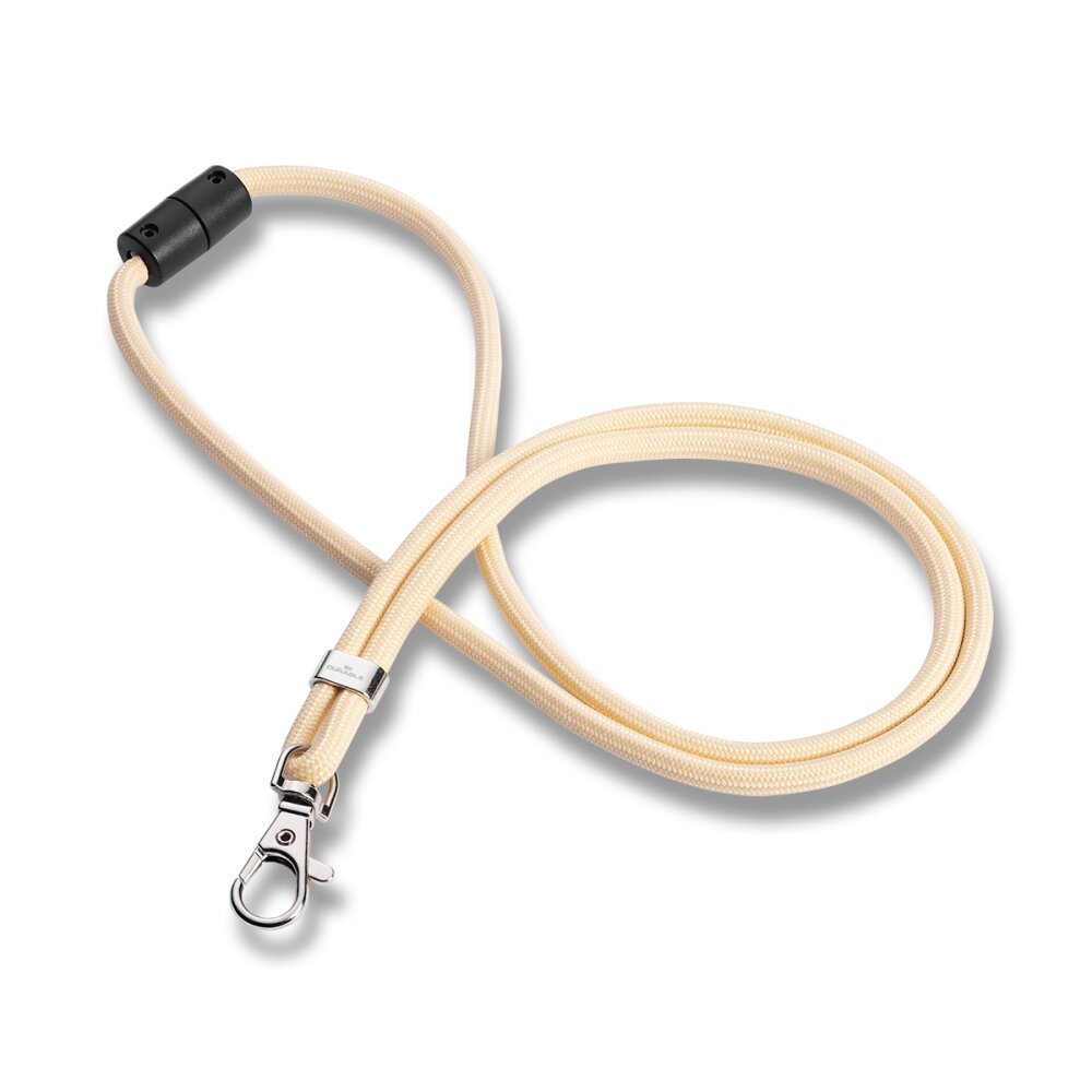 Šňůrka s karabinou Durable rPET béžová